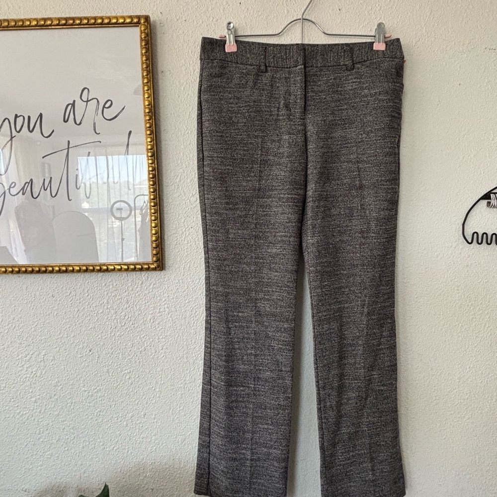 Express Dark Gray Capris with Classic Straight Leg